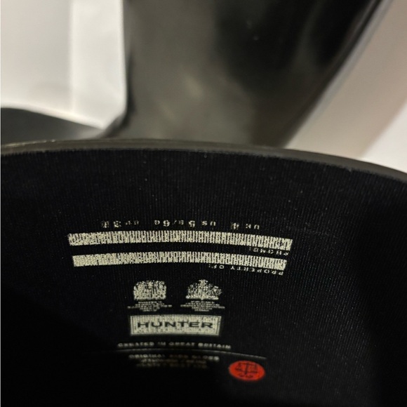 Hunter Kids Black Rain Boots - Picture 6 of 7